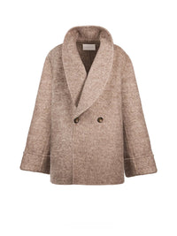 Wool Alpaca Blend Oversized Coat