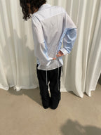 Striped Cotton Oversized Button-Down Shirt