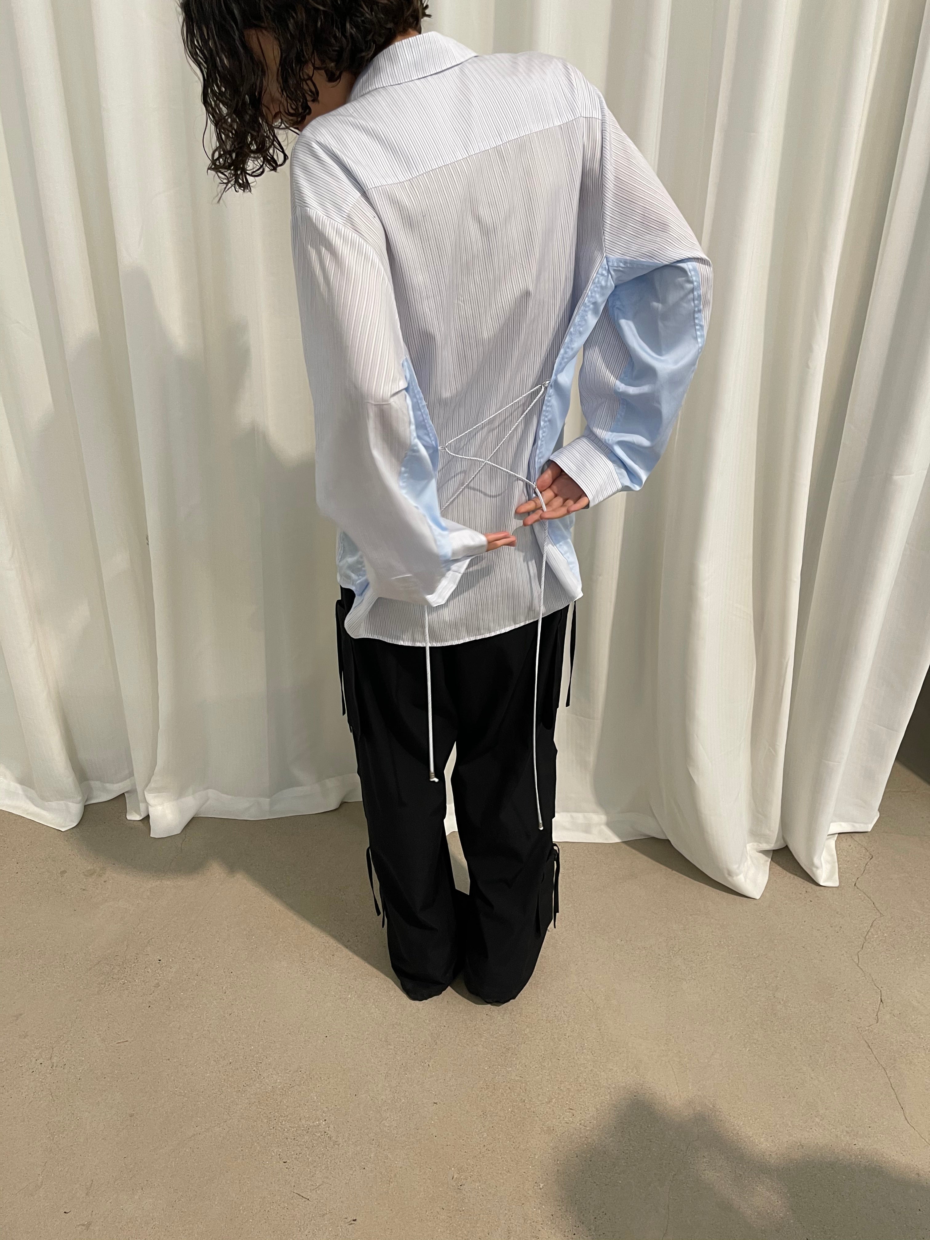 Striped Cotton Oversized Button-Down Shirt