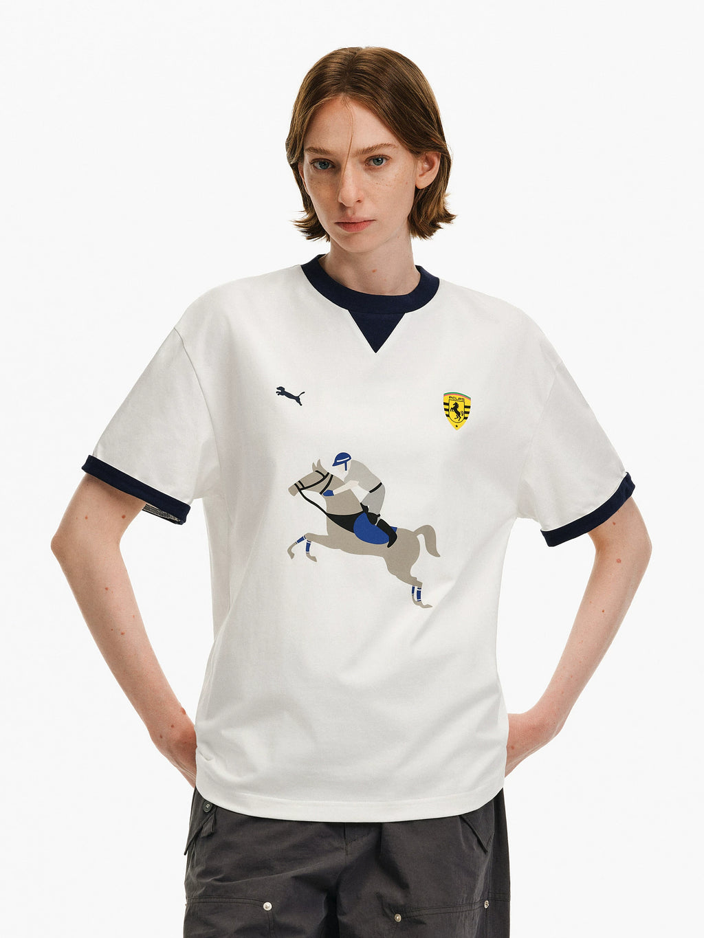 Equestrian Graphic Cotton T-Shirt