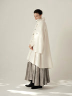 Wool Asymmetric Cape Coat