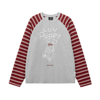 Graphic Raglan Sleeve Long-Sleeve Tee