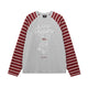 Graphic Raglan Sleeve Long-Sleeve Tee