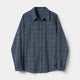 Oversized Plaid Button-Down Shirt