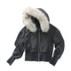 Cropped Fur-Trimmed Zip-Up Hoodie