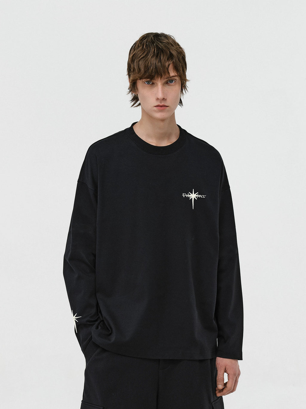 Gothic Star Graphic Long-Sleeve Tee