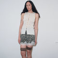 Ribbed Wool Button-Front Tank