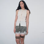 Ribbed Wool Button-Front Tank