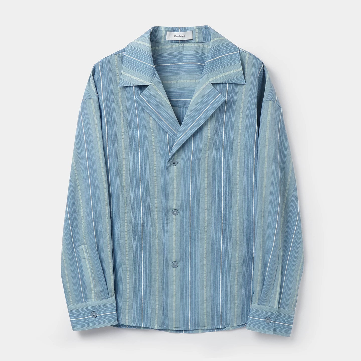 Striped Tencel Drape Shirt