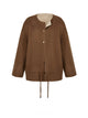 Double-Sided Wool Blend Minimalist Jacket