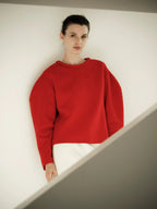 Australian Wool Hand-Knitted Collar Sweater