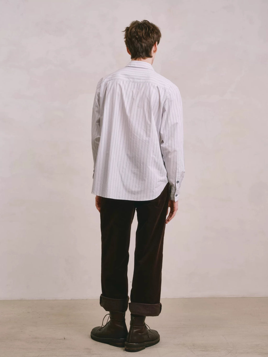 Pure Cotton Striped Button-Down Shirt