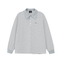 Striped Long Sleeve Polo Shirt