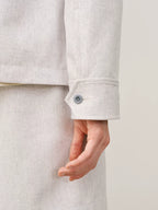 Boxy Single-Breasted Patch Pocket Jacket