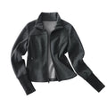 Fleece Stand Collar Zip Jacket