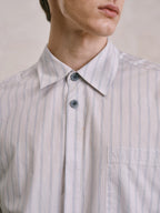 Pure Cotton Striped Button-Down Shirt