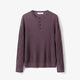 Ribbed Knit Henley Sweater
