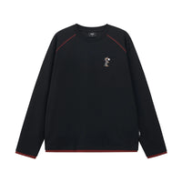 Graphic Print Long-Sleeve Crewneck