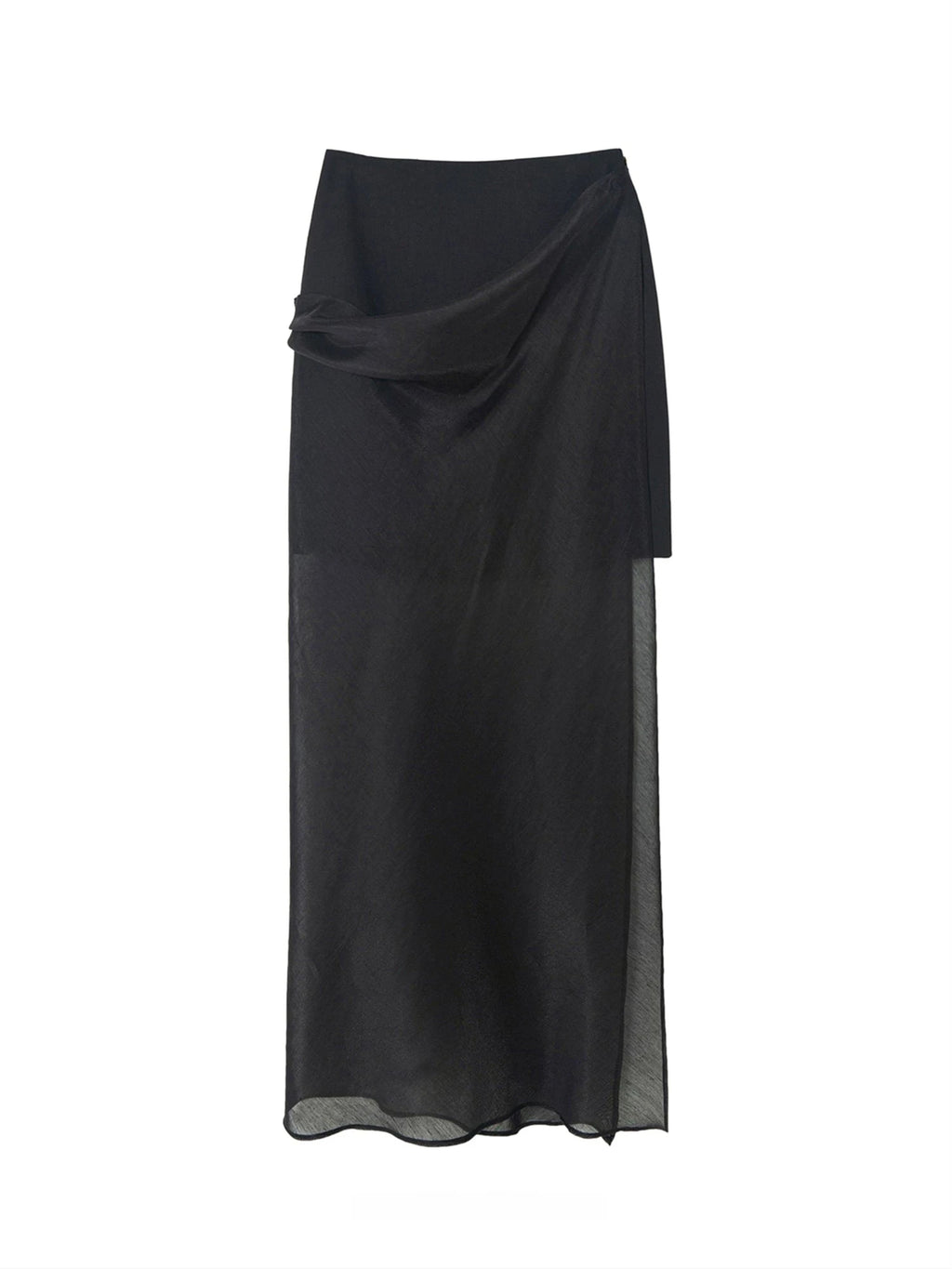 Double-Layered Hazy Maxi Skirt