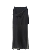 Double-Layered Hazy Maxi Skirt