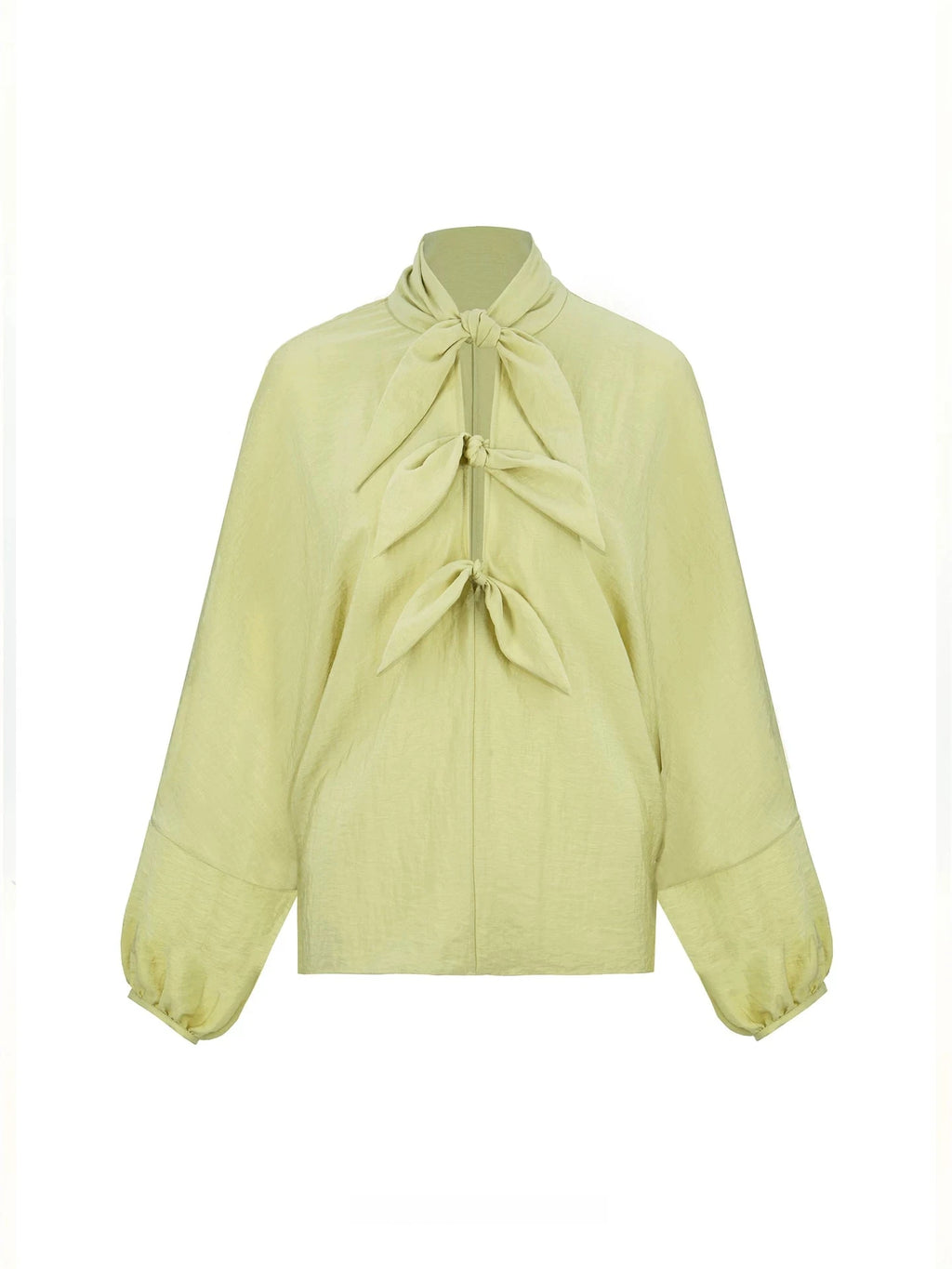 Textured Tie-Front Blouse