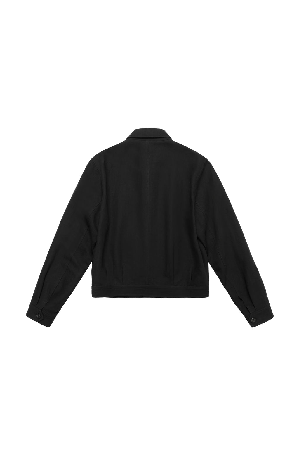Wool Blend Cropped Field Jacket