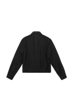 Wool Blend Cropped Field Jacket